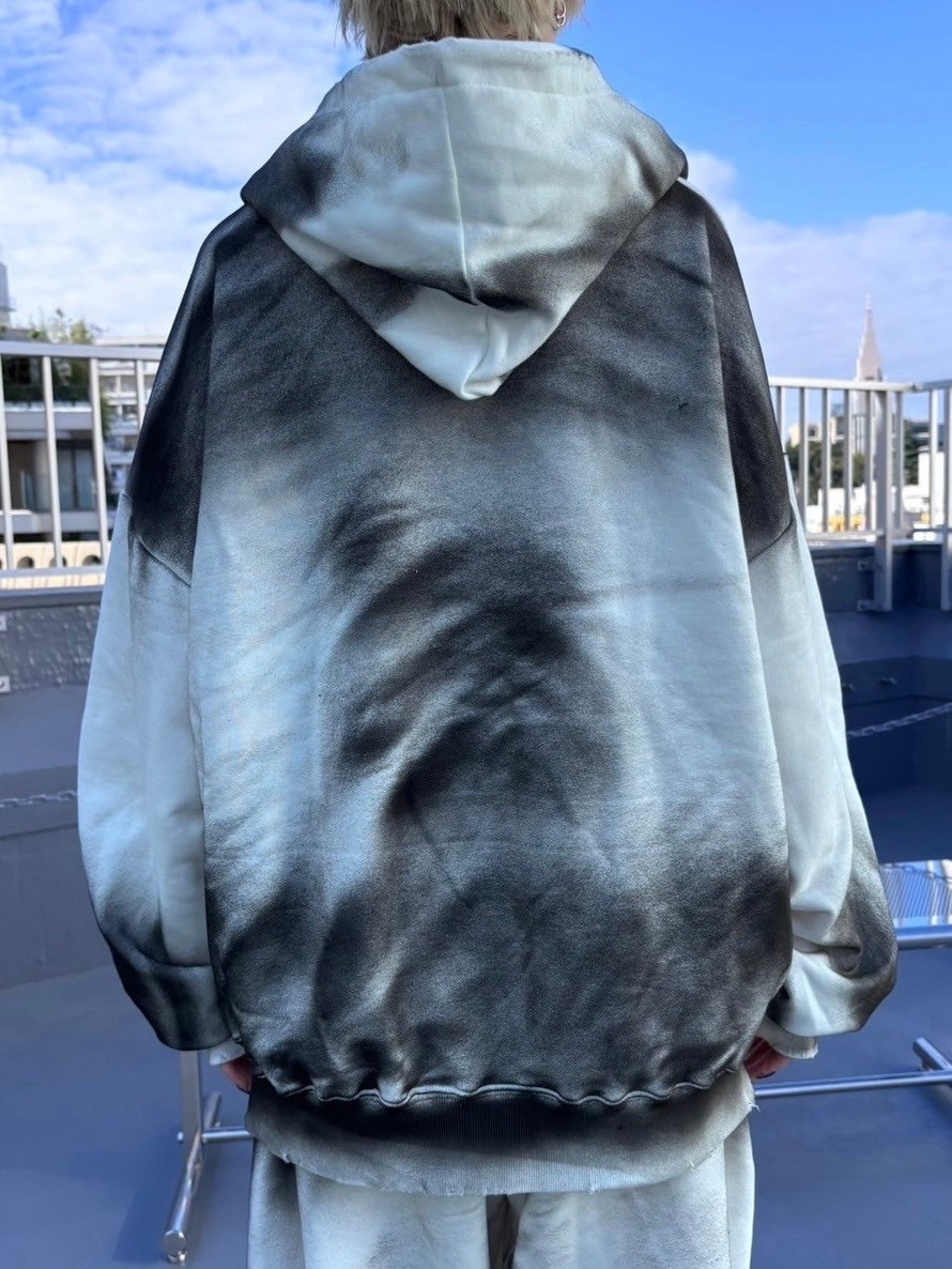 【nmtc +/ XU】washing zip up hoodie 受注制【nmtc +】washing zip up hoodie (3color) / 【エヌ
