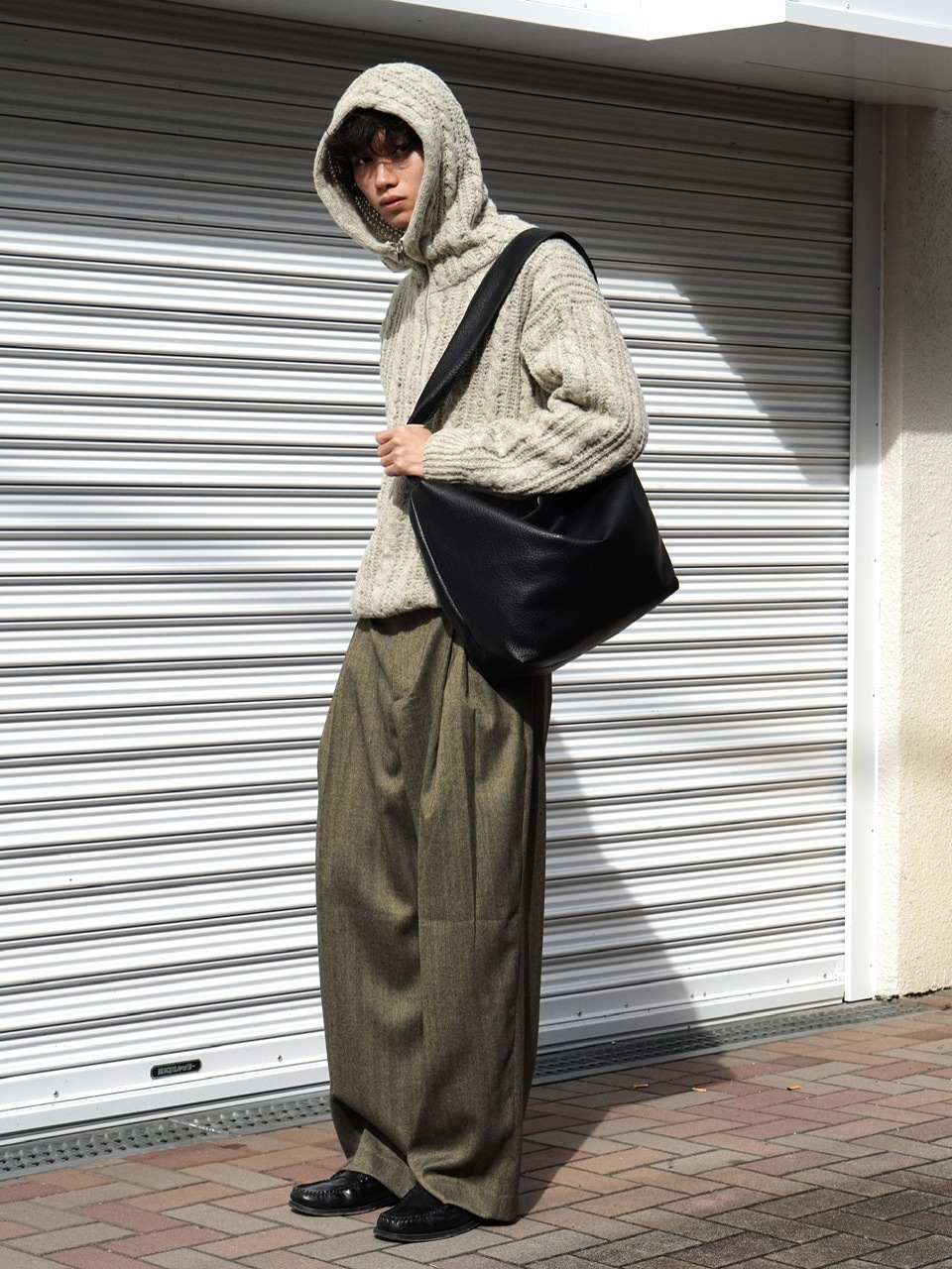 Chikashitsu＋ double tuck balloon slacks 大阪店WEB限定受注制【Chikashitsu +】double tuck balloon