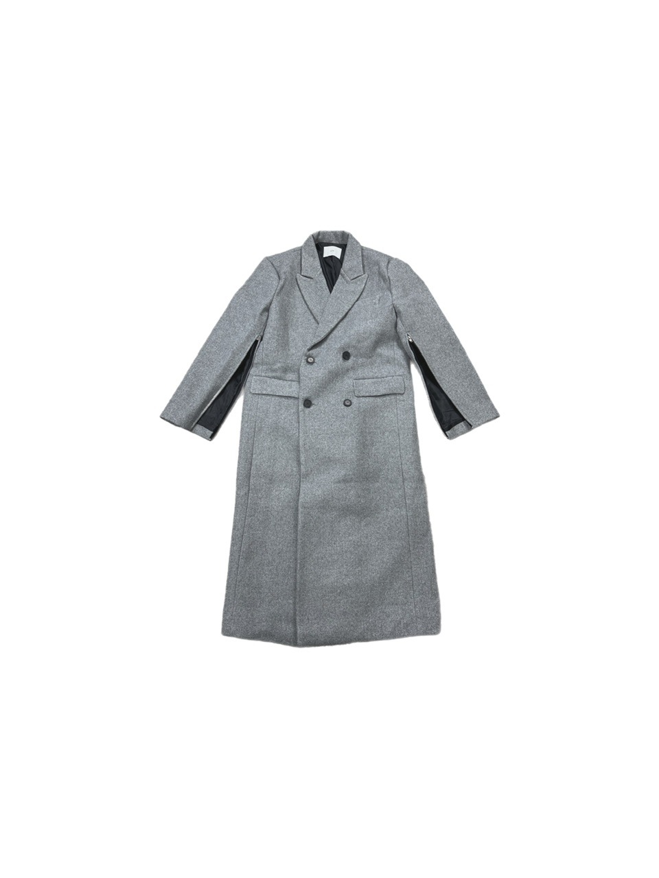 受注制【Chikashitsu +】arm zip gentleman coat (2color)