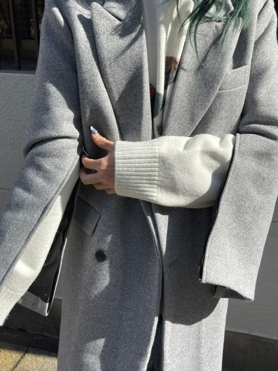 受注制【Chikashitsu +】arm zip gentleman coat (2color) | OUR