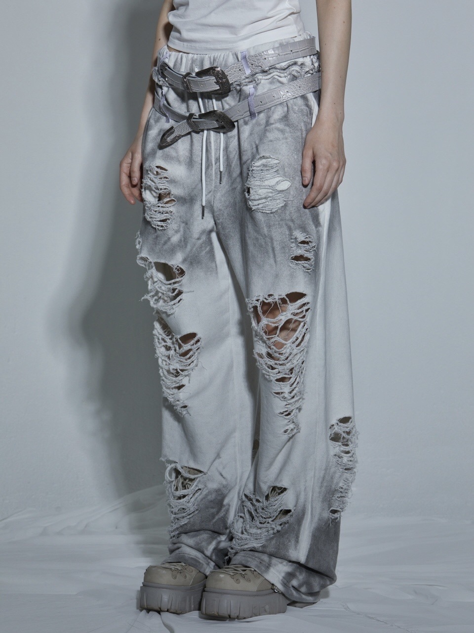 GATELESS】SPRAY DAMAGE SWEAT PANTS / 【ゲートレス】スプレー