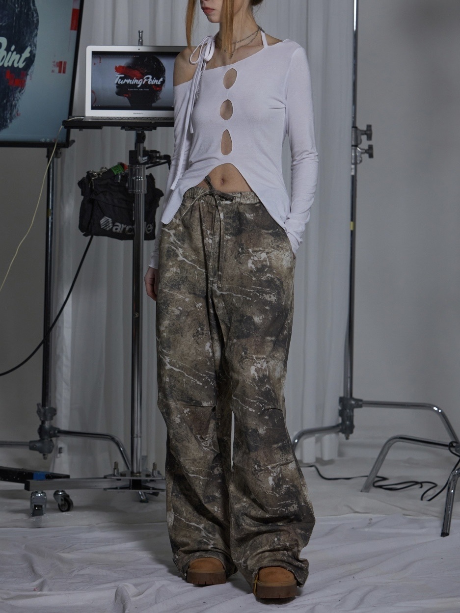 GATELESS】SMUDGING DIRTY CARGO PANTS / 【ゲートレス GATELESS】SMUDGING DIRTY CARGO PANTS / 【ゲートレス