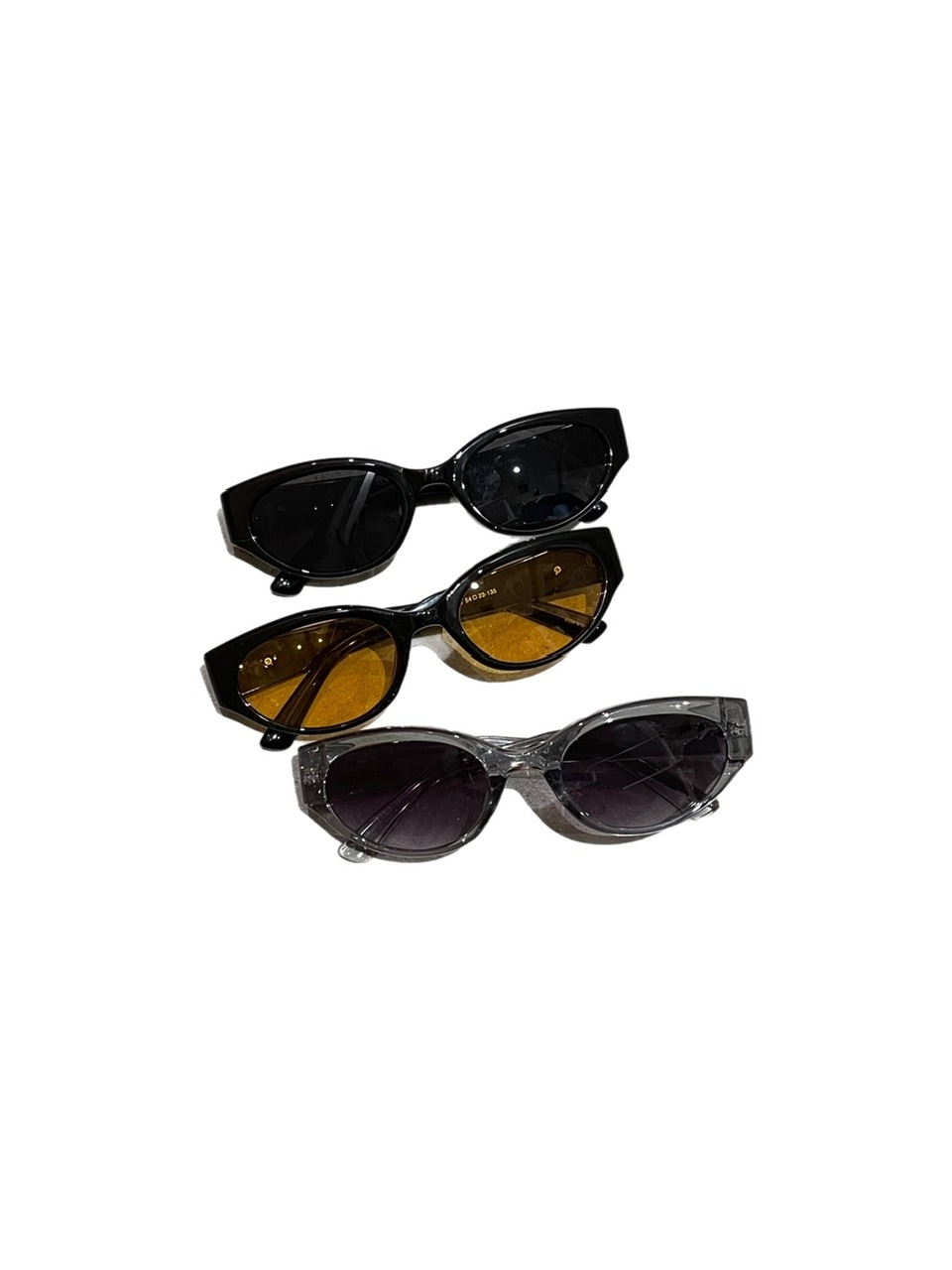 受注制【Chikashitsu +】square frame sunglasses (3color