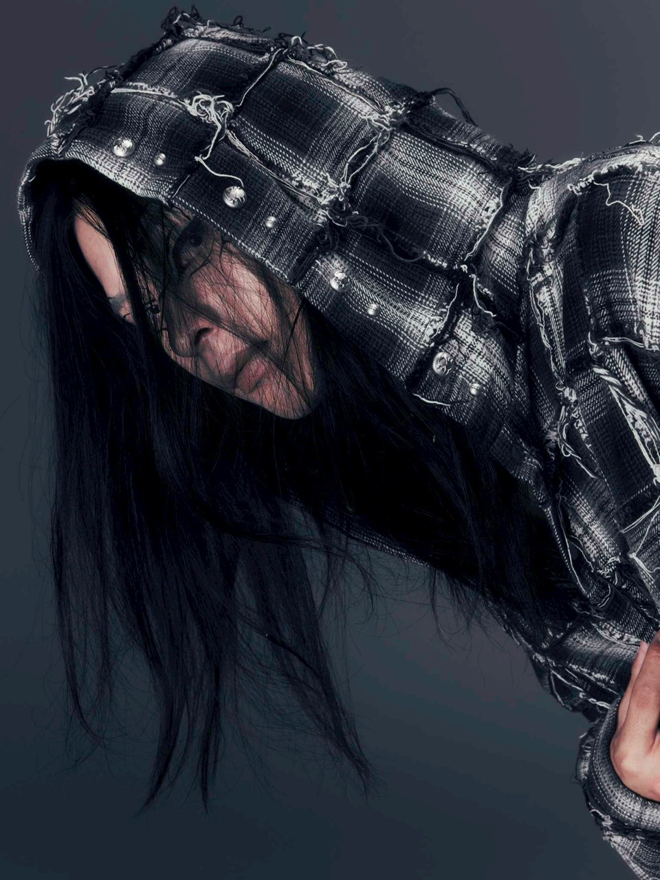 DIG YOUR OWN GRAVE】PATCHWORK HOODY SHIRTS /【ディグユア