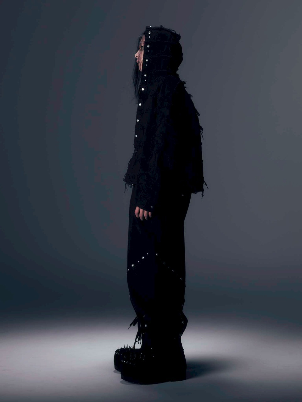 DIG YOUR OWN GRAVE】PATCHWORK HOODY SHIRTS /【ディグユア