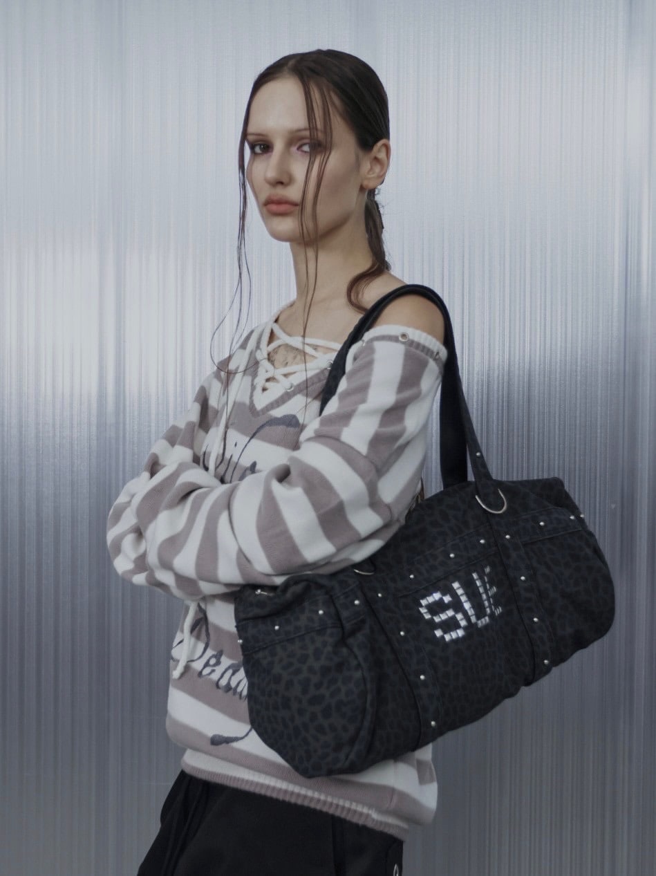 SETUP‐EXE】LEO STUDDED DUFFEL BAG / 【セットアップエグゼ】レオ