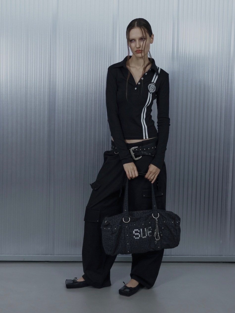 SETUP‐EXE】LEO STUDDED DUFFEL BAG / 【セットアップエグゼ】レオ