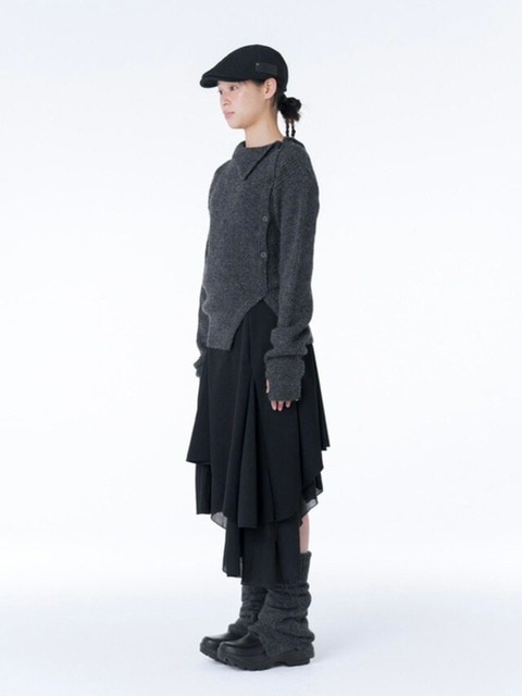 【Miseki seoul】Button knit leg warmer