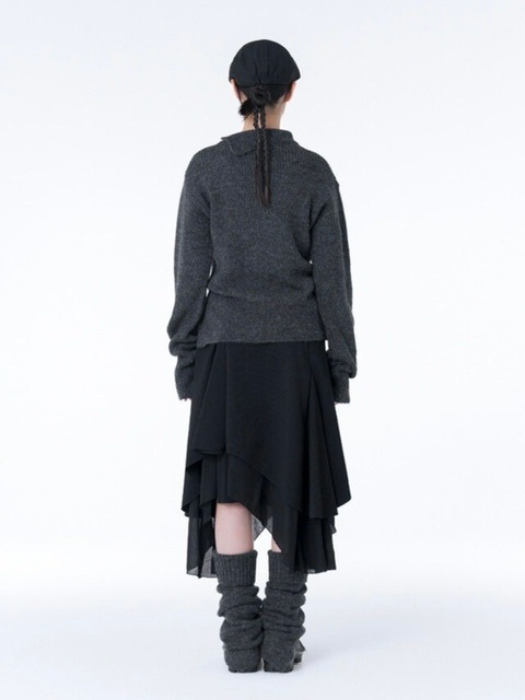 【Miseki seoul】Button knit leg warmer