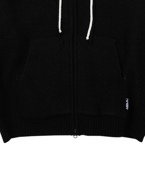 【AJOBYAJO】DBOF Wool Knit Zip-Up Hoodie