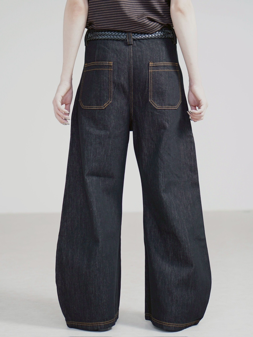 【受注生産】 Chikashitsu + rivet design pants 東京店WEB限定受注制【Chikashitsu +】rivet design pants