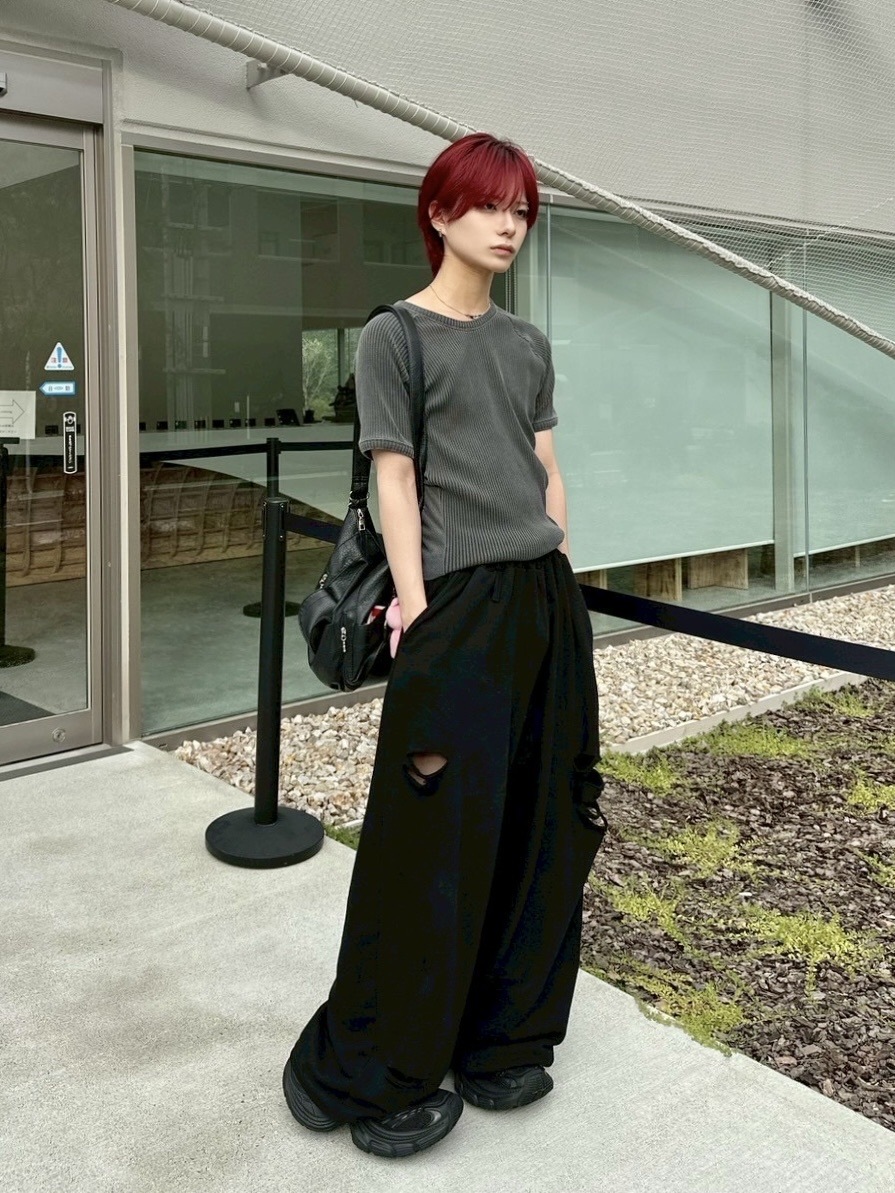 LUV CODE】damage wide sweat pants (3color) | OUR BRAND,LUV CODE