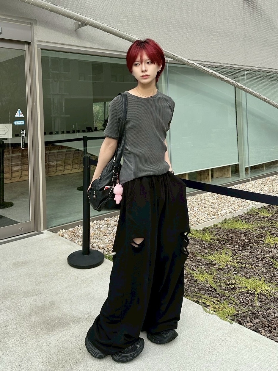 LUV CODE】damage wide sweat pants (3color) | OUR BRAND,LUV CODE