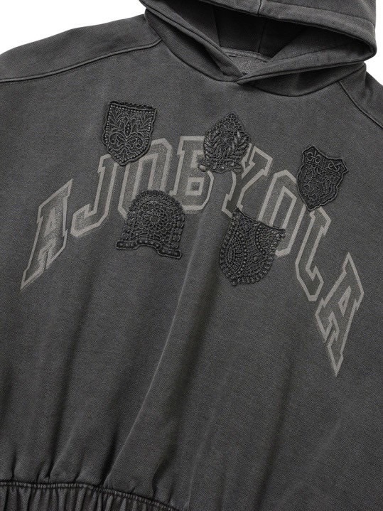 【AJOBYAJO】University Wappen Batwing Hoodie / 【アジョバイアジョ】ユニバーシティワッペンバットウィングプルオーバーパーカー