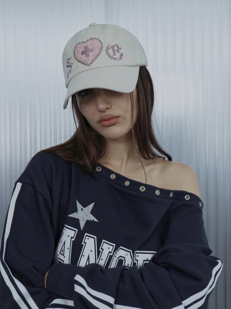 SETUP‐EXE】LEO APPLIQUE BALL CAP / 【セットアップエグゼ】レオ