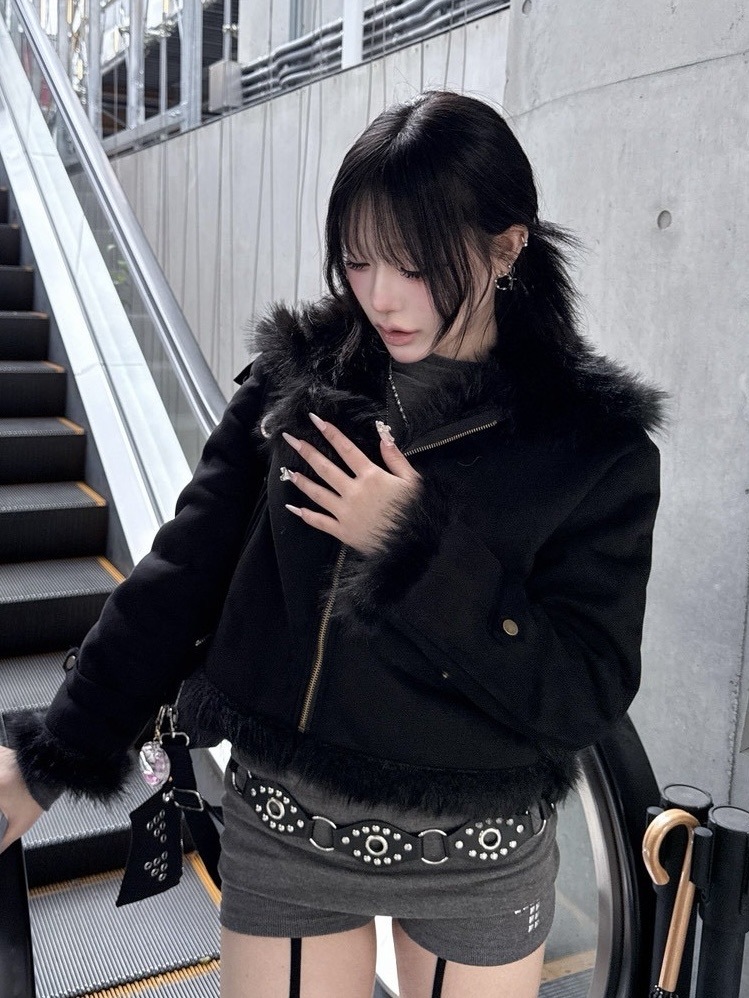 受注制【nmtc +】mouton fur tight jacket / 【エヌエムティーシー