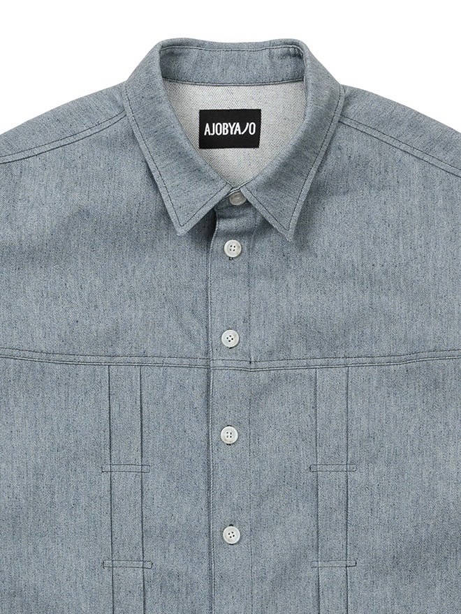 AJOBYAJO】Recycled Denim Trucker Shirt | OUR BRAND,AJOBYAJO
