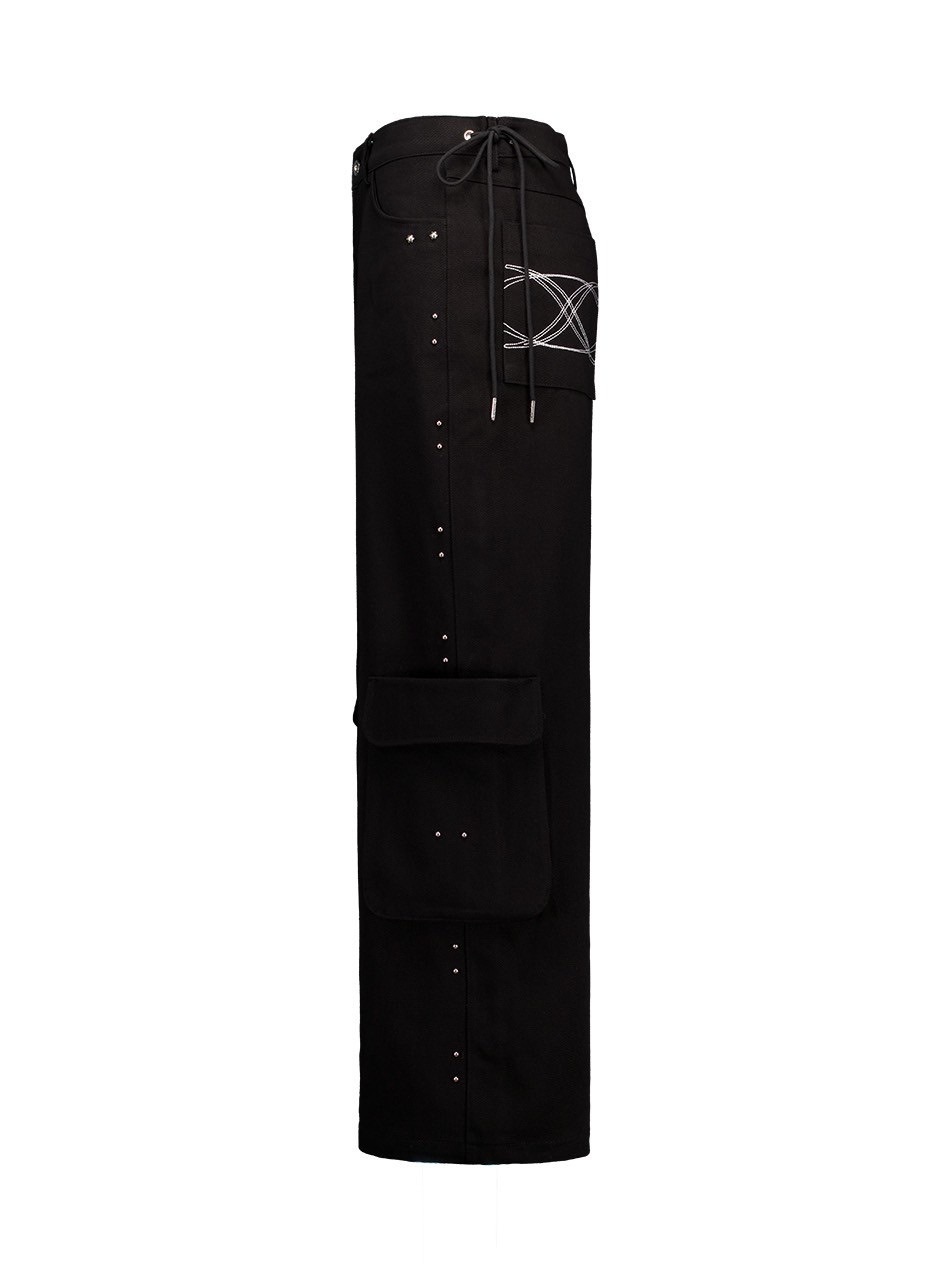 SETUP-EXE】STUDDED CARGO PANTS | OUR BRAND,SETUP-EXE