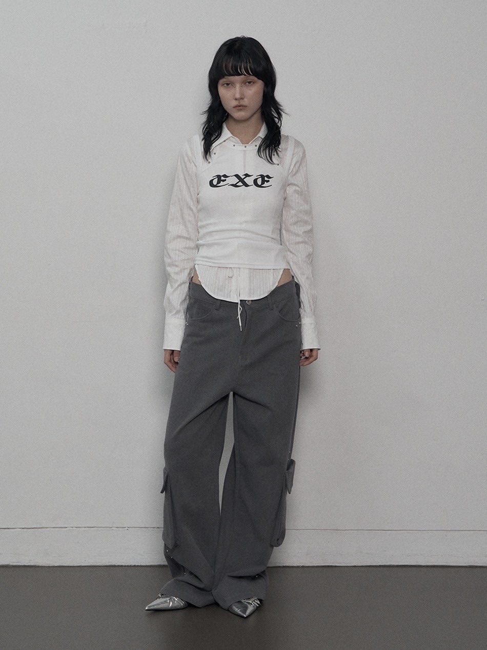 SETUP-EXE★韓国★人気★STUDDED CARGO PANTS 2色 SETUP-EXE☆韓国☆人気☆STUDDED CARGO PANTS 2色 パンツ
