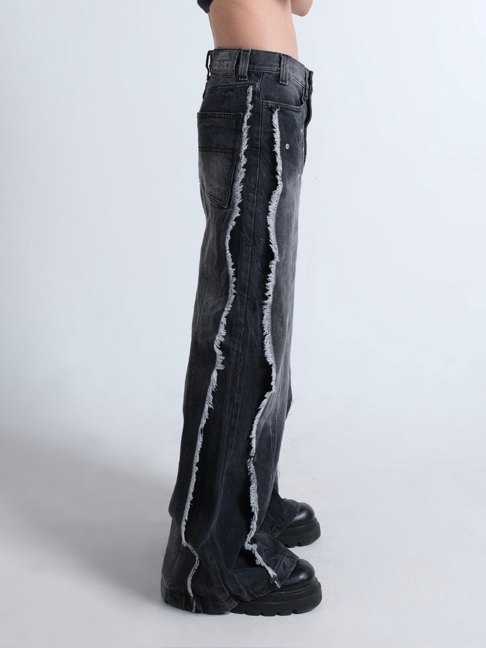 IFEELLUCKY】Wide flare stud pants / 【アイフィールラッキー】ワイド