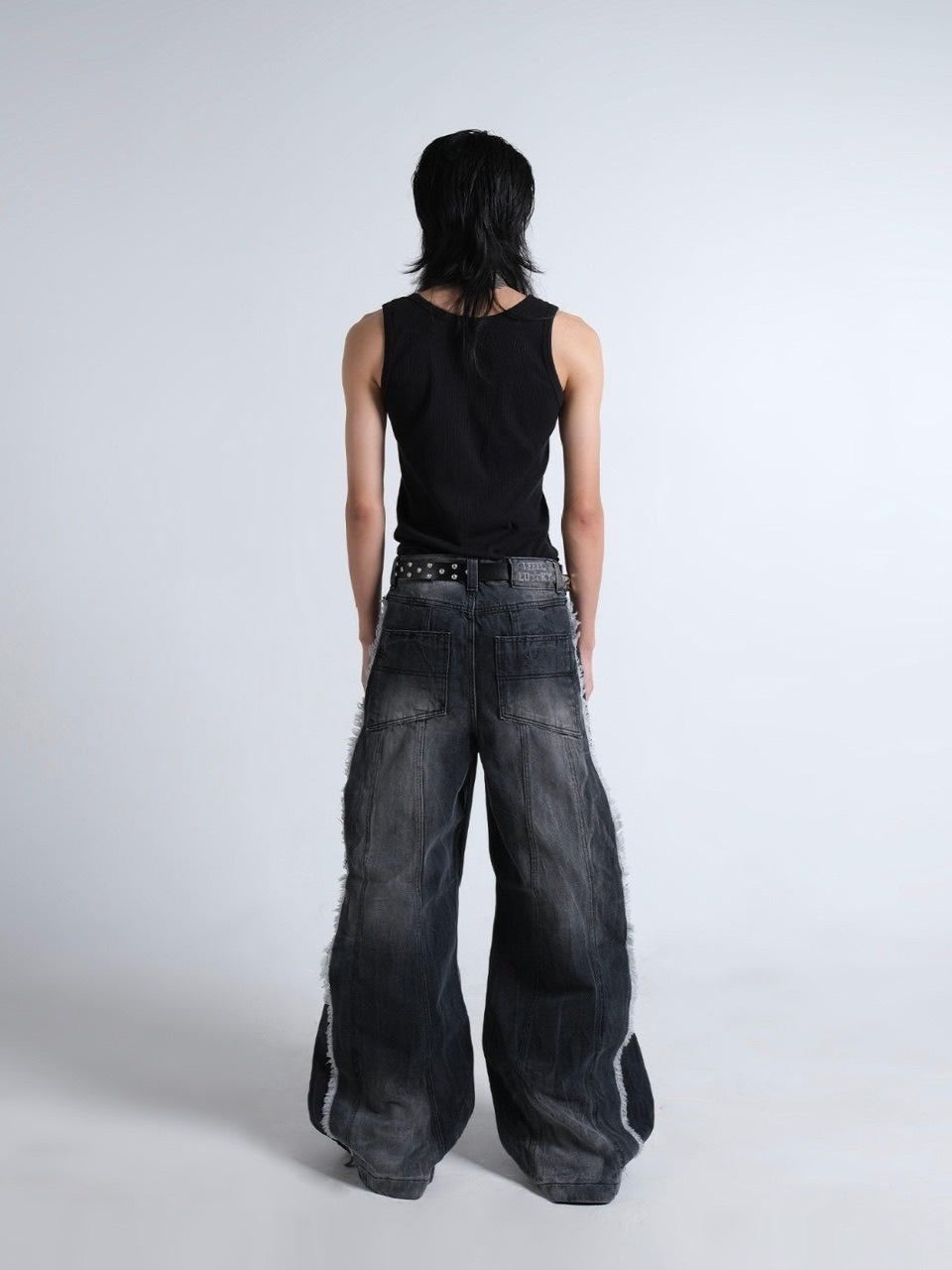 IFEELLUCKY】Wide flare stud pants / 【アイフィールラッキー】ワイド