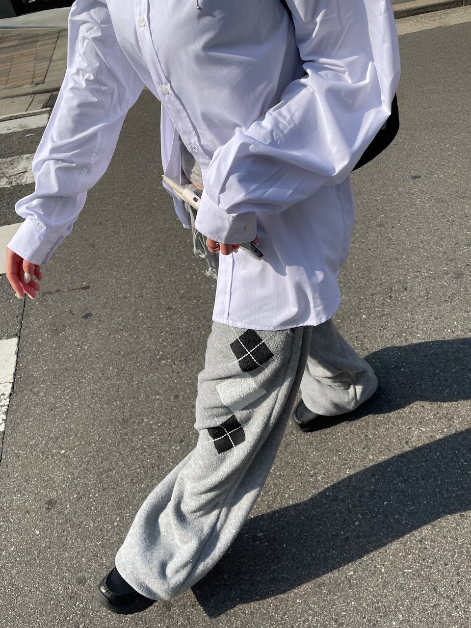 【oaks】argyle sweat pants