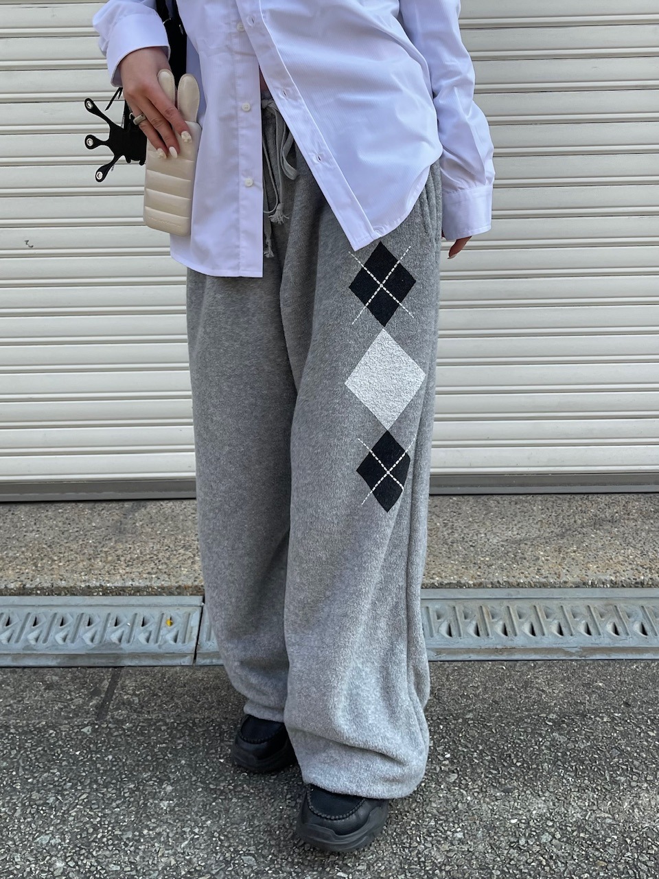 【oaks】argyle sweat pants