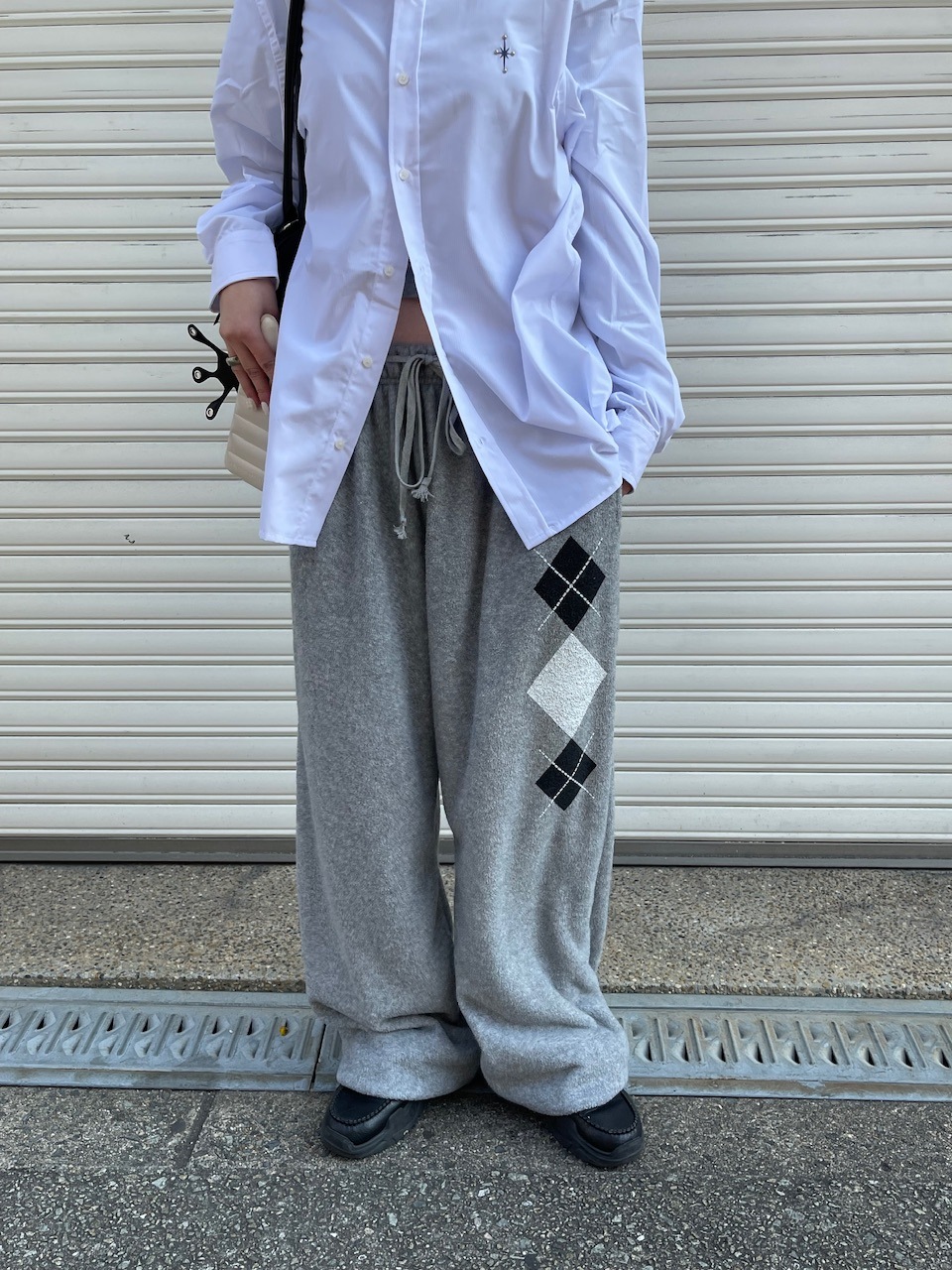 【oaks】argyle sweat pants