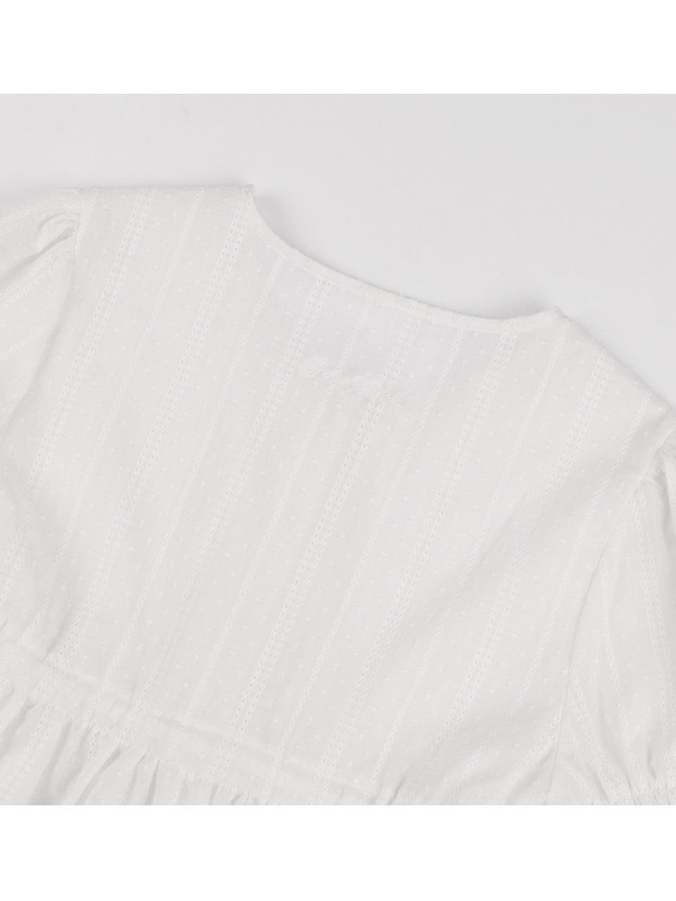 トップス FANCY CLUB Shirring Puff Blouse (WHITE) FANCY CLUB】SHIRRING PUFF BLOUSE | OUR BRAND,FANCY CLUB