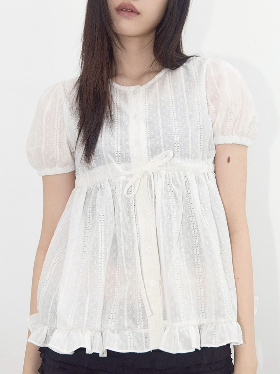 Fancy club ブラウス FANCY CLUB】SHIRRING PUFF BLOUSE | OUR BRAND,FANCY CLUB