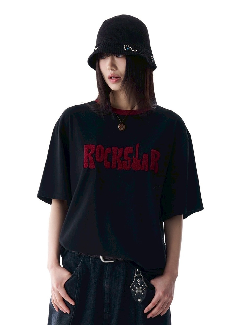 ★AAKAM★ ROCKSTAR Boucle Half Top AAKAM】ROCKSTAR Boucle Half Top | OUR BRAND,AAKAM | PRESSING