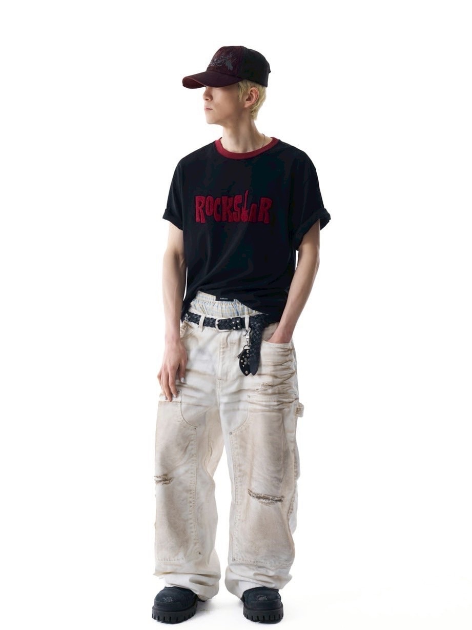 ★AAKAM★ ROCKSTAR Boucle Half Top AAKAM】ROCKSTAR Boucle Half Top | OUR BRAND,AAKAM | PRESSING