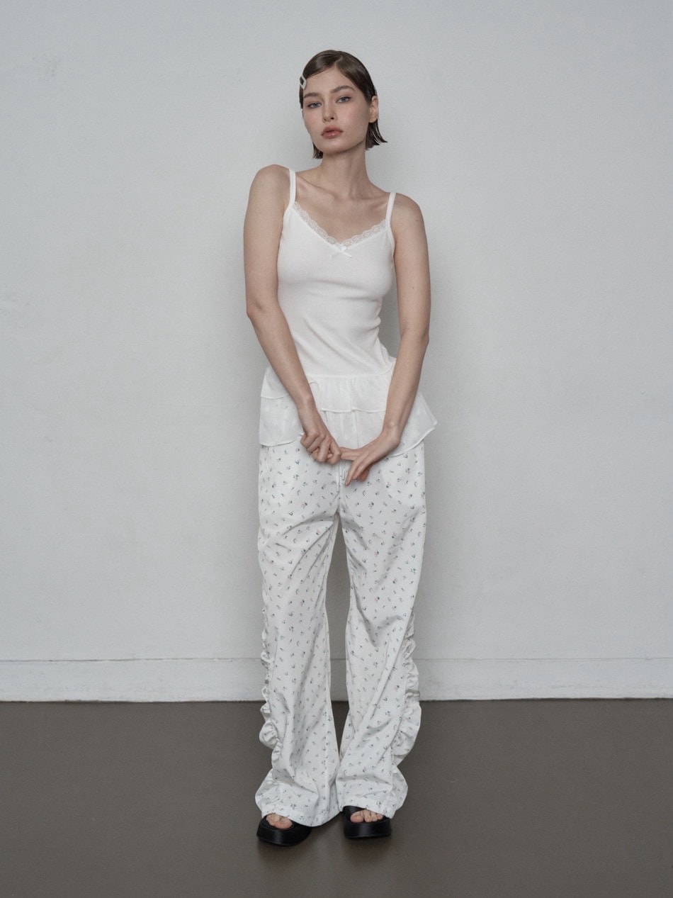 SETUP‐EXE】CHIFFON FRILL SLEEVELESS / 【セットアップエグゼ