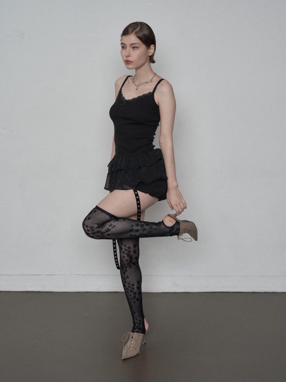 SETUP‐EXE】CHIFFON FRILL SLEEVELESS / 【セットアップエグゼ SETUP‐EXE】CHIFFON FRILL SLEEVELESS / 【セットアップエグゼ