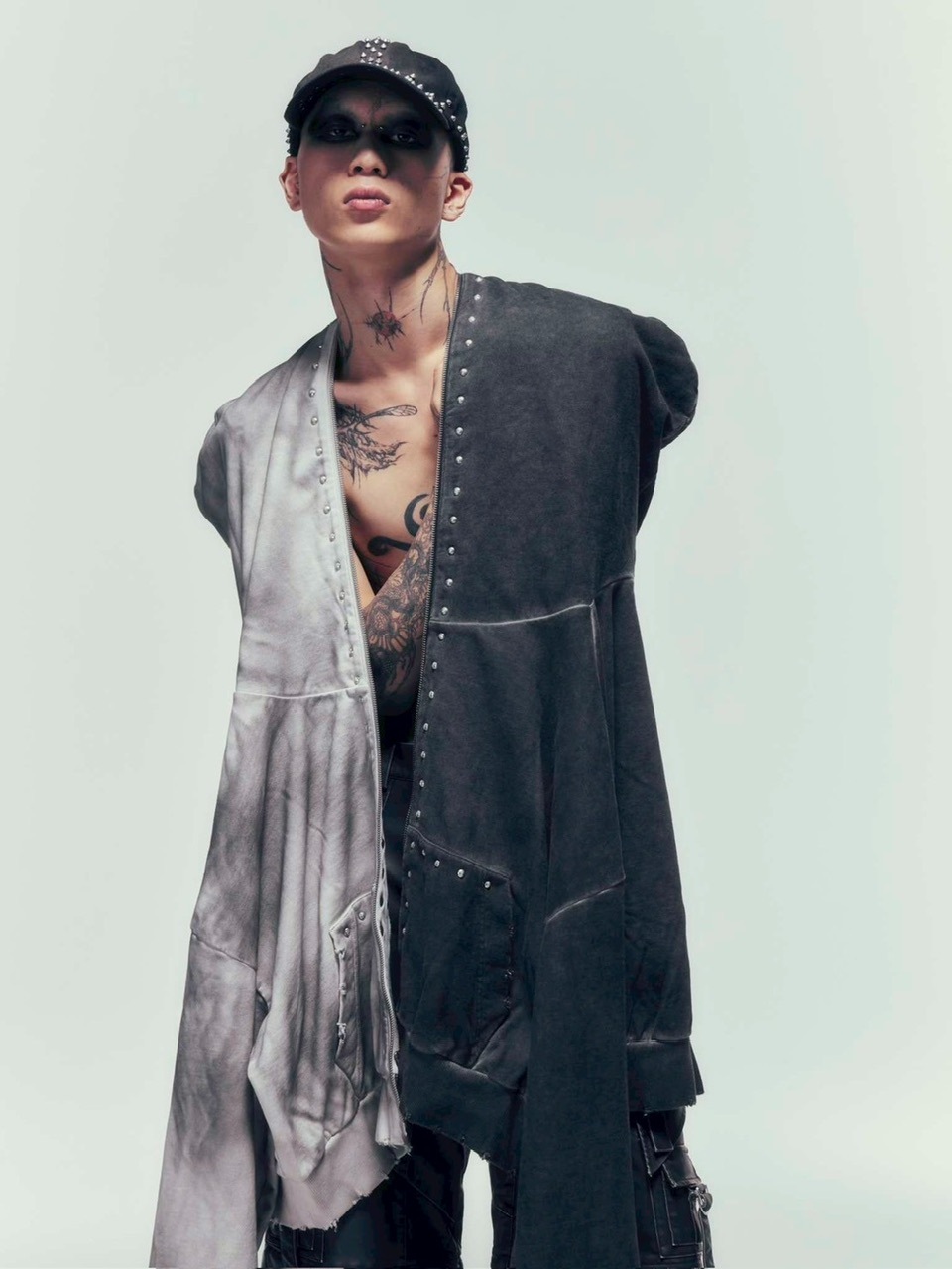 DIG YOUR OWN GRAVE】FULLZIP STUDDED HOODIE /【ディグユアオウン