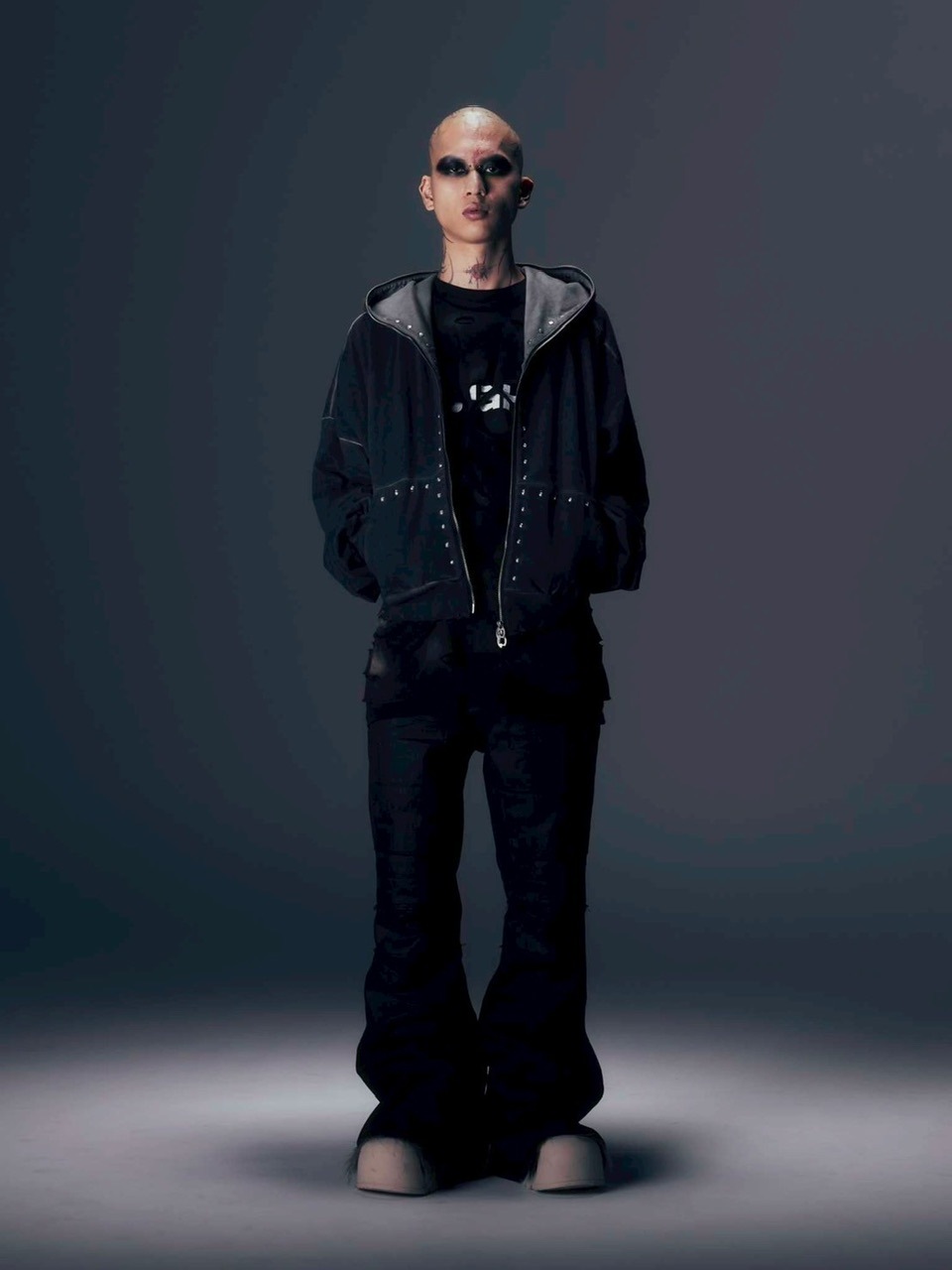 【DIG YOUR OWN GRAVE】DENIM HOOD JKT DIG YOUR OWN GRAVE】PAILOT DENIM HOODIE | OUR BRAND,DIG YOUR