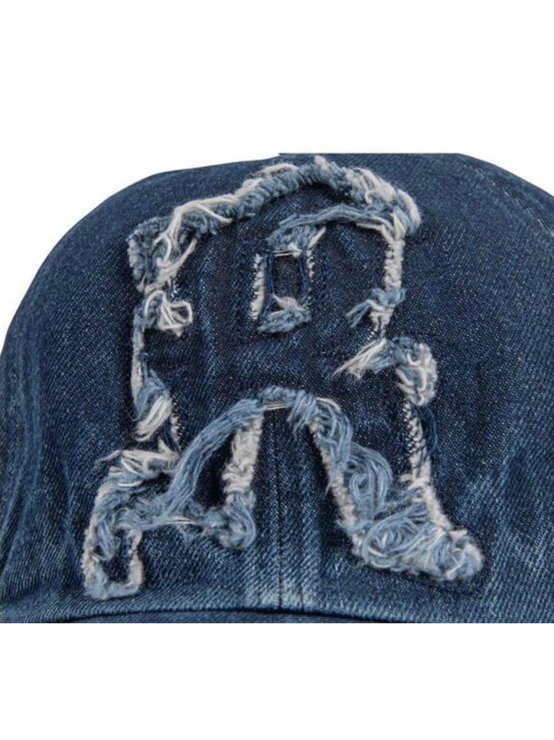 【runningHIGH】FRINGE LOGO DENIM BALL CAP