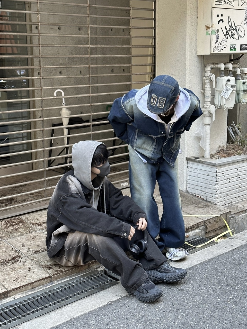 中古】チカキサダ CHIKA KISADA フリンジワイドデニム ジーンズ