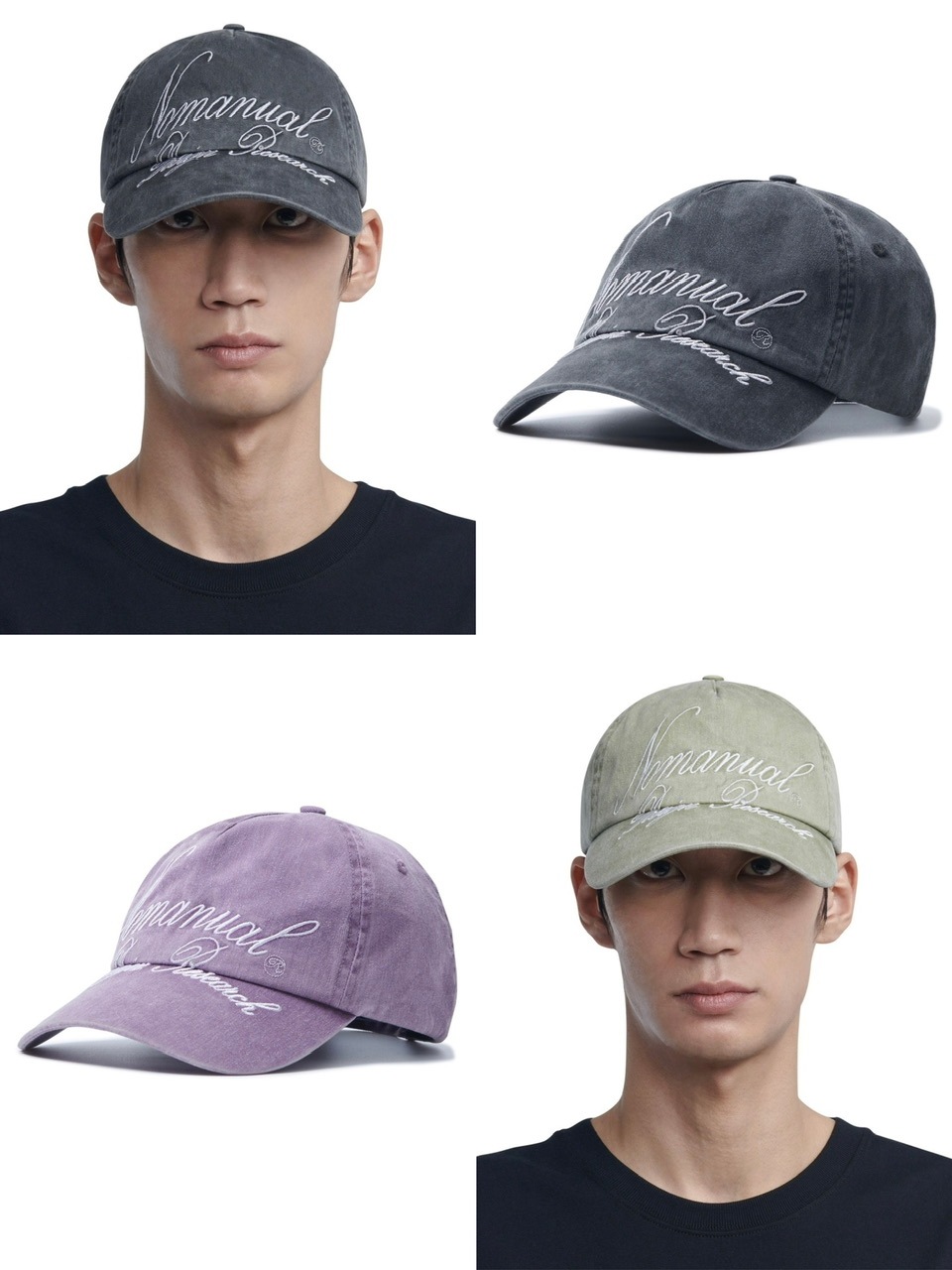 10/11再入荷【NOMANUAL】CURSIVE LOGO BALL CAP