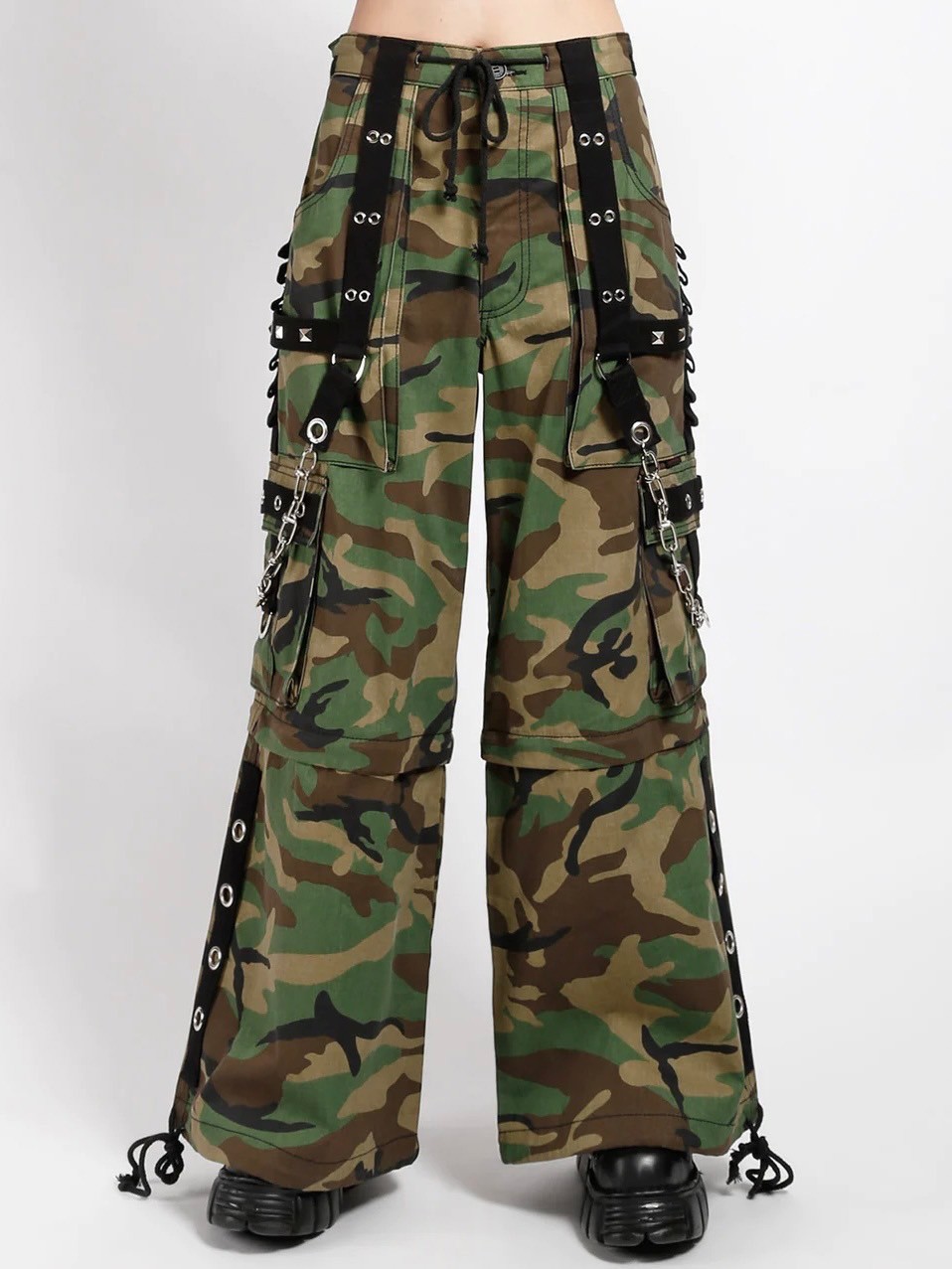 パンツ TRIPP NYC Tripp NYC Denim X Strap Pants [BLACK DENIM] – VampireFreaks