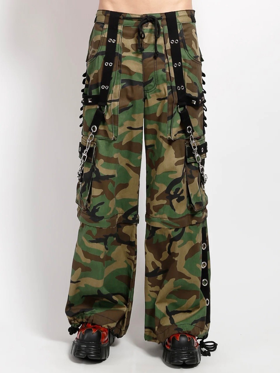 TRIPP NYC パンツ TRIPP NYC - X-STRAP PANT BLACK DENIM