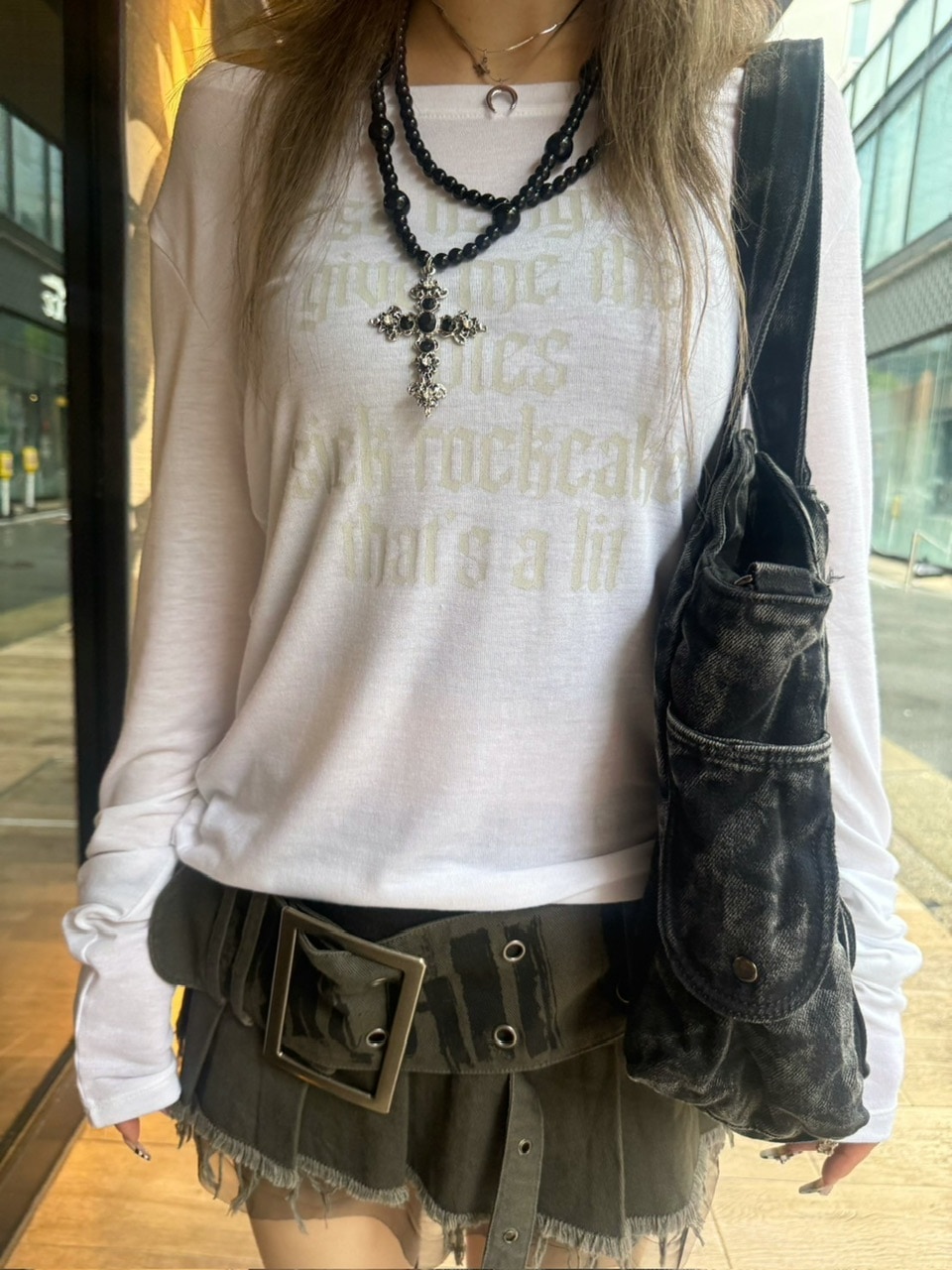 寧ページ Rosen Kreuz ネックレス 2点 受注制【Rosen Kreuz】pearl cross 2 necklace | OUR BRAND