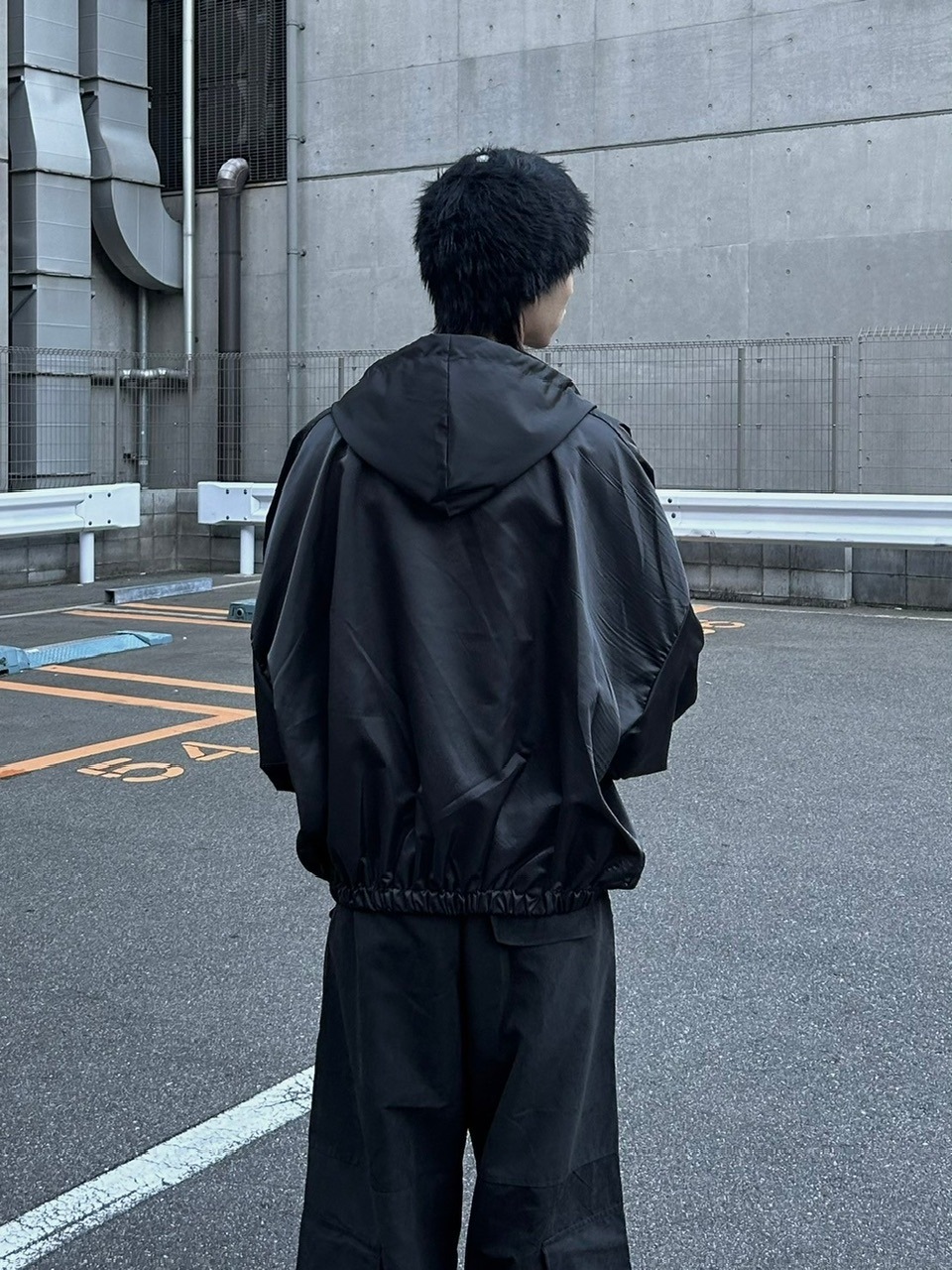 大阪店WEB限定受注制【Chikashitsu +】double sleeve zip up hoodie
