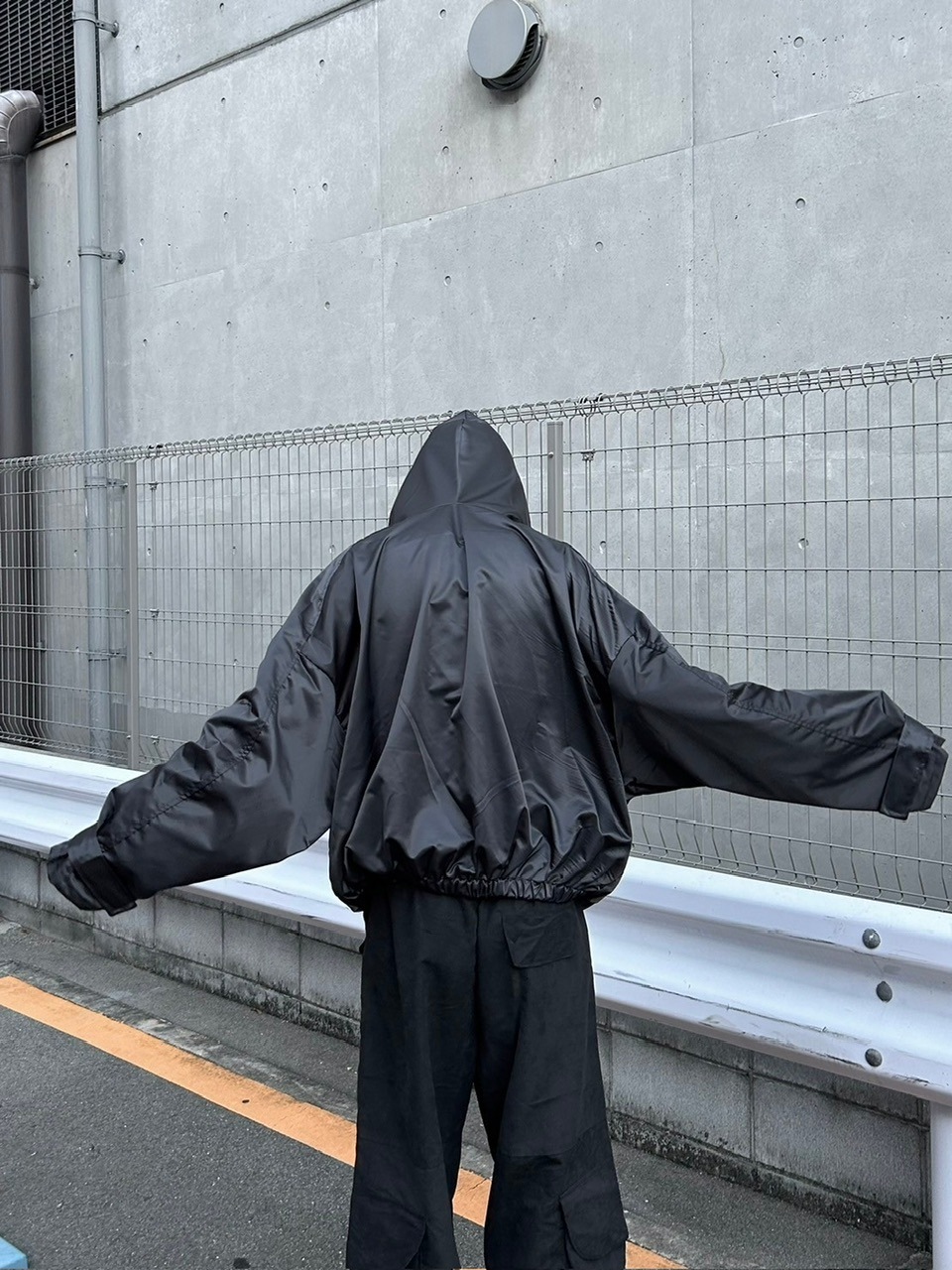 大阪店WEB限定受注制【Chikashitsu +】double sleeve zip up