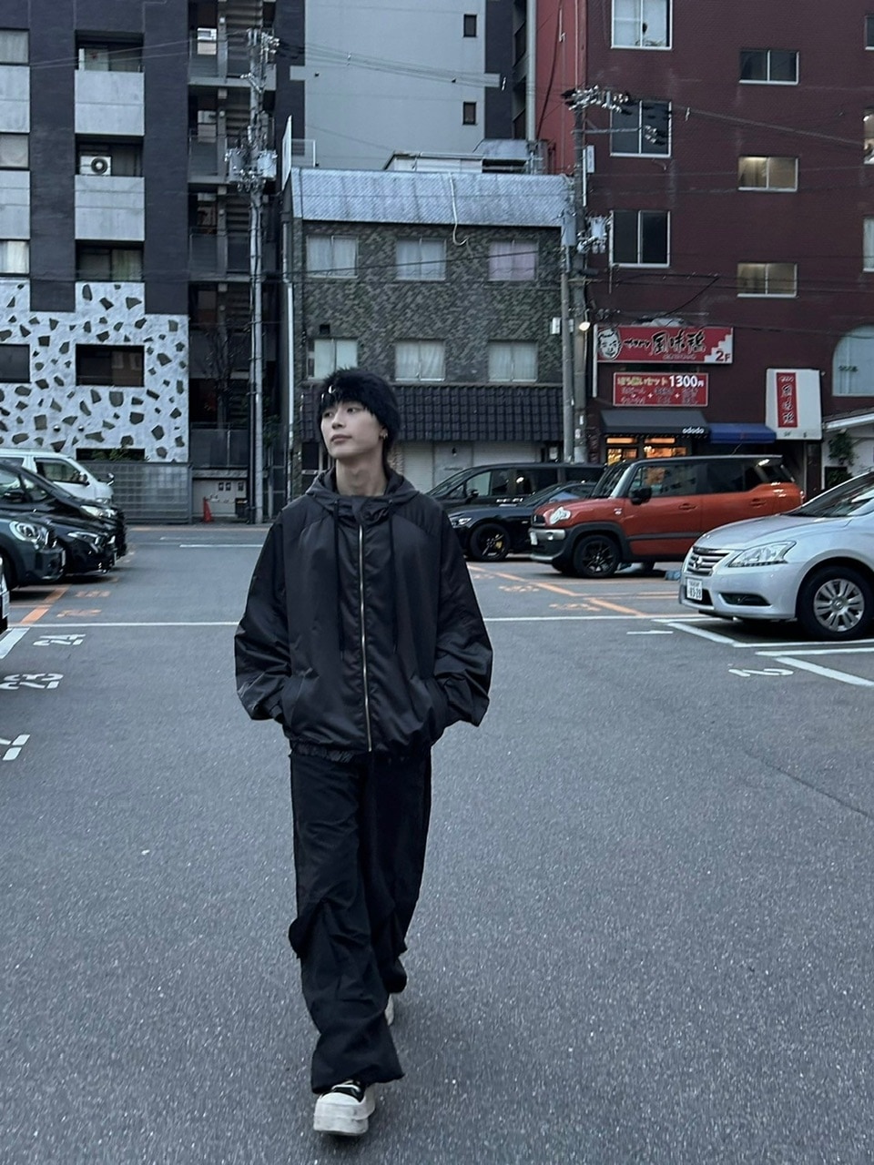 大阪店WEB限定受注制【Chikashitsu +】double sleeve zip up hoodie