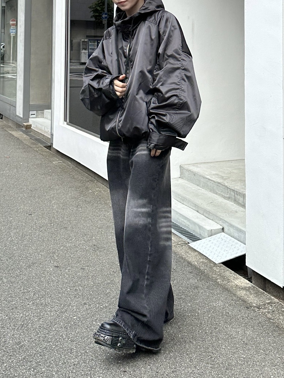 大阪店WEB限定受注制【Chikashitsu +】double sleeve zip up