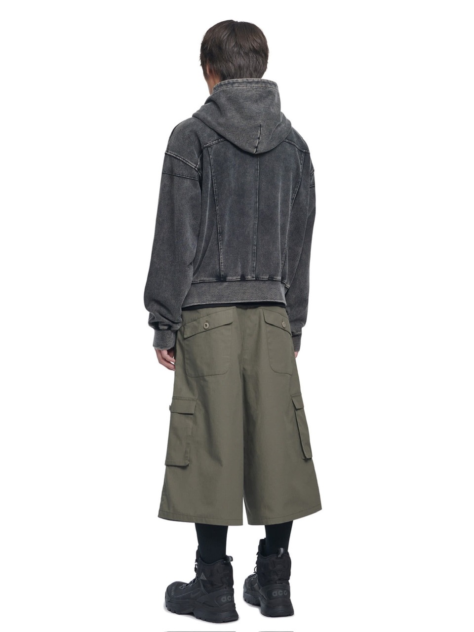 パーカー・フーディ NOMANUAL VINTAGE LAYER HOODED ZIP-UP 5FT1006 NOMANUAL】VINTAGE LAYER HOODED ZIP-UP / 【ノーマニュアル