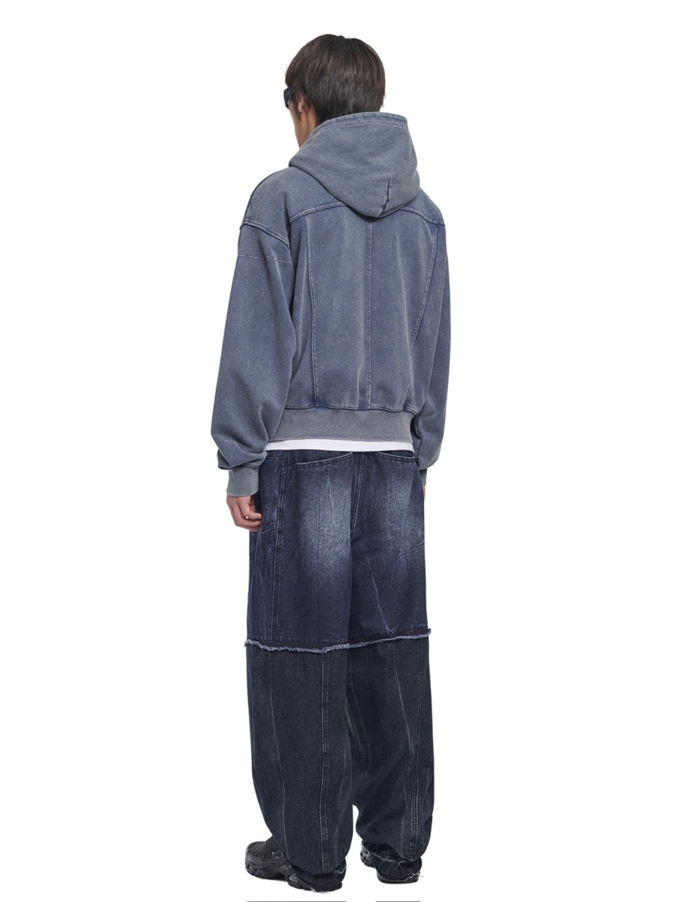 パーカー A'GEM/9 × .kom 「NOMANUAL/ノーマニュアル」 VINTAGE LAYER HOODED ZIP-UP/ヴィンテージ レ NOMANUAL】VINTAGE LAYER HOODED ZIP-UP / 【ノーマニュアル