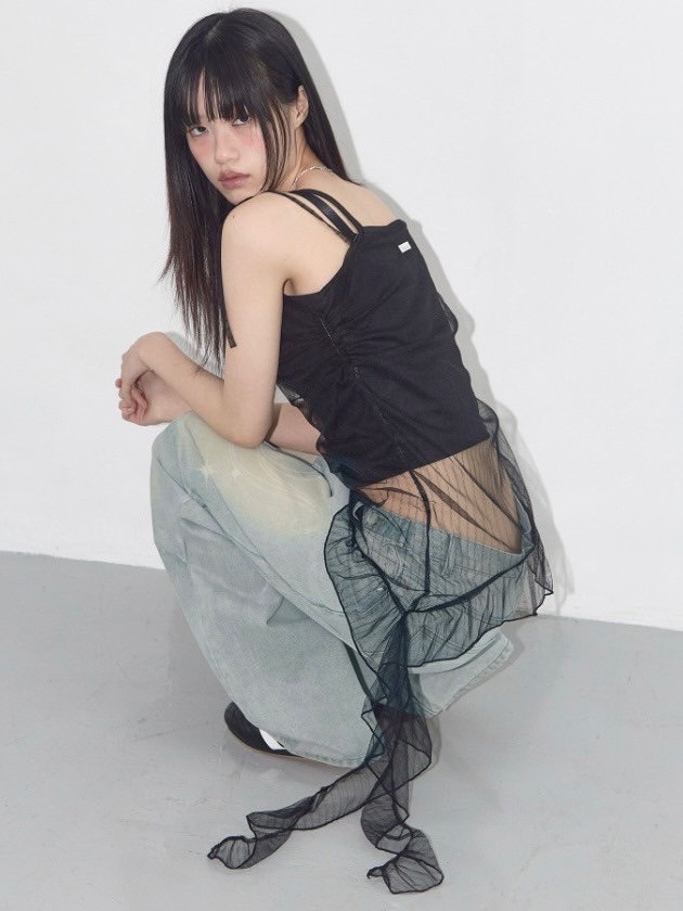 FANCY CLUB】LACE SHIRRING LAYERED DRESS | OUR BRAND,FANCY