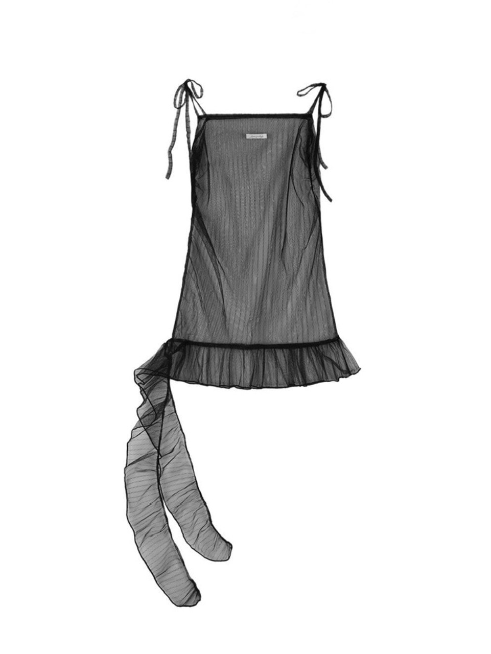 ◆NASTY FANCY CLUB◆ Dot Layered One Piece BLACKF24ZD880 FANCY CLUB】LACE SHIRRING LAYERED DRESS | OUR BRAND,FANCY